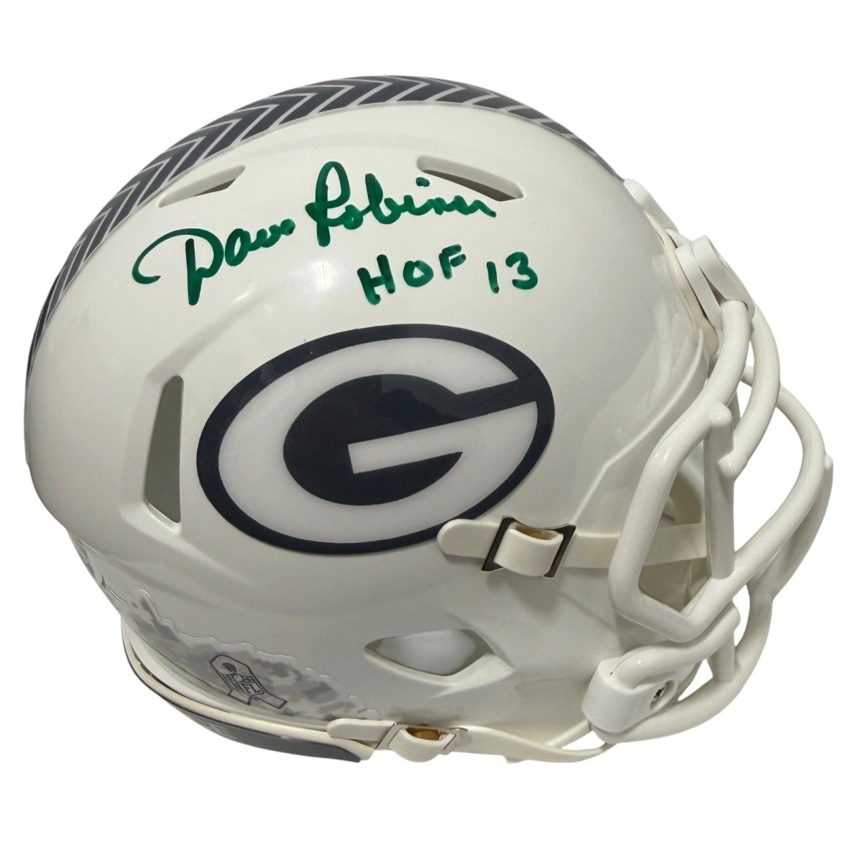 Dave Robinson Signed Packers Salute 24 Mini Helmet w/ HOF 13 JSA Witness COA