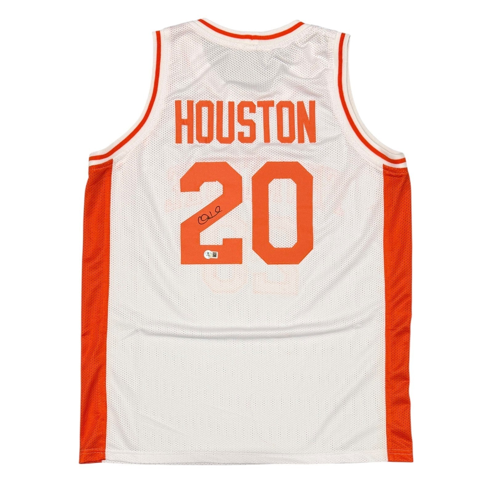Allan Houston Signed Tennessee Volunteers Custom Jersey Beckett Witness BAS COA