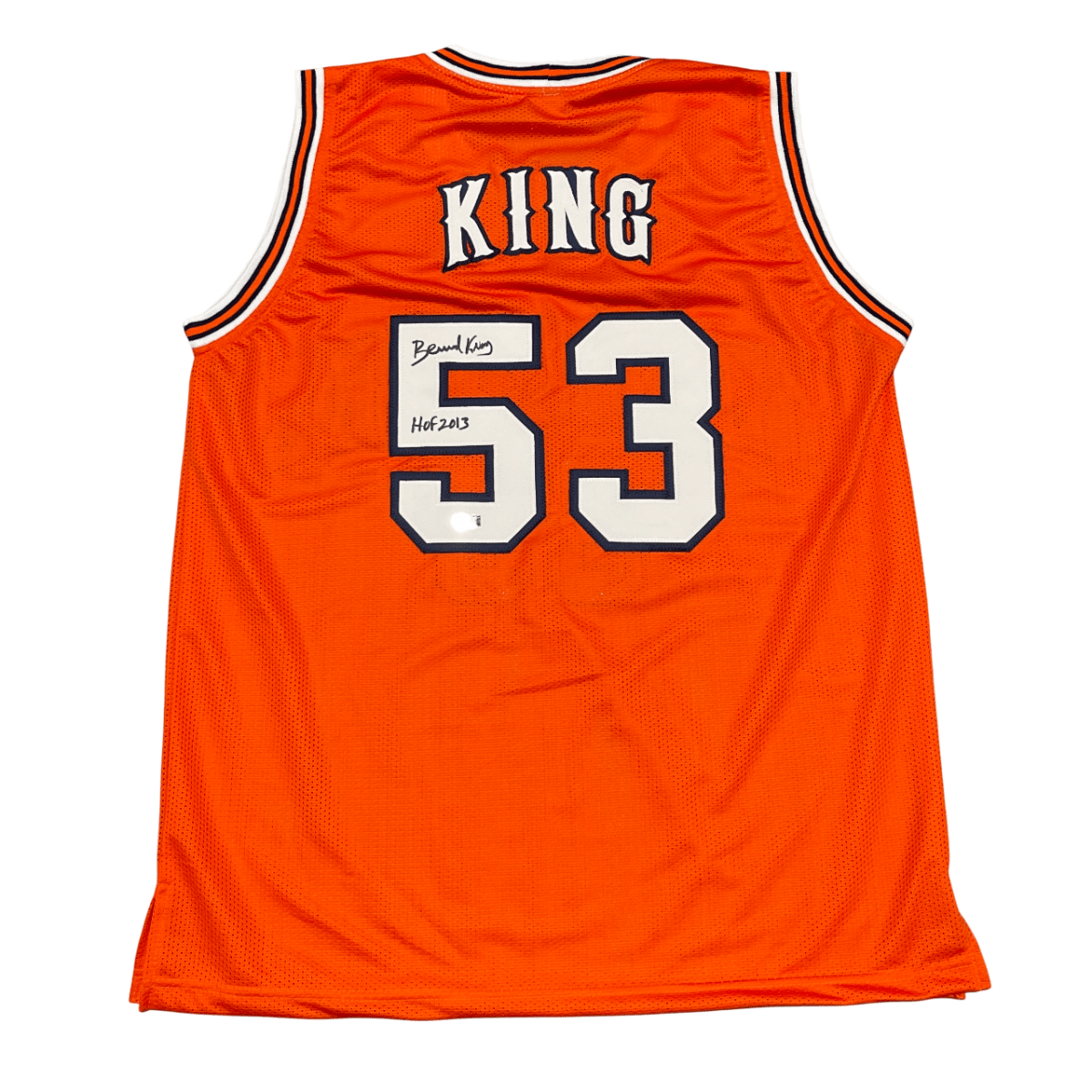 Bernard King Signed Tennessee Custom Jersey w/ HOF 2013 Beckett Witness BAS COA