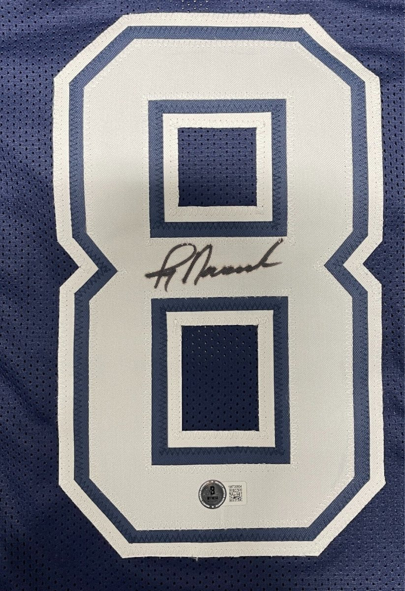 Jay Novacek Signed Dallas Cowboys Custom Jersey Beckett Witness BAS COA