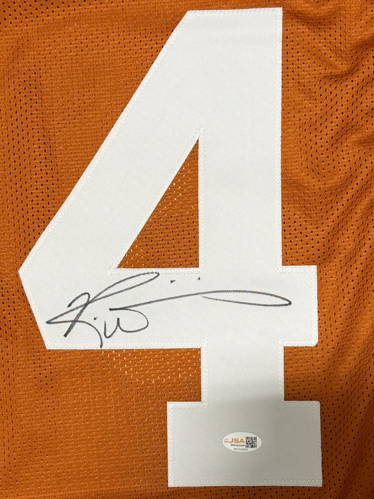Ricky Williams Signed Texas Longhorns Custom Jersey JSA Witness COA