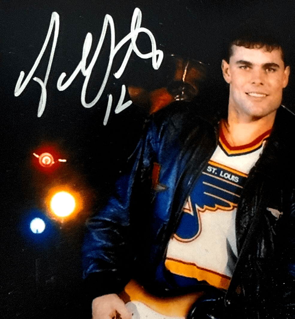 Brett Hull & Adam Oates Signed Auto 12x18 Hull & Oates Poster Photo Beckett COA