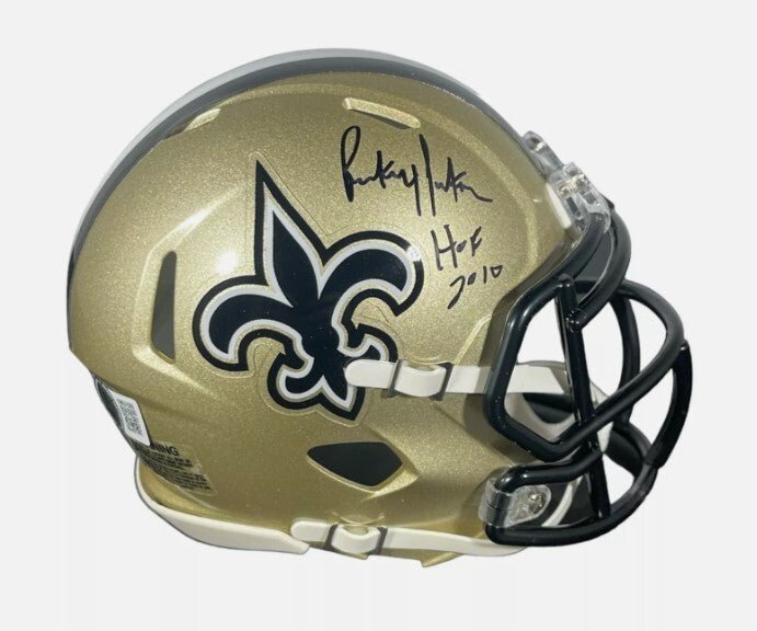 Rickey Jackson Signed Auto Speed Mini Helmet w/ HOF 2010 Beckett Wit BAS COA