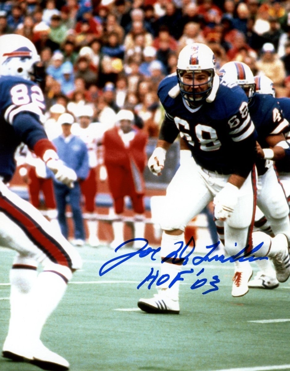 Joe DeLamielleure Signed Buffalo Bills 8x10 Photo w/ HOF 03 LSCM COA #1