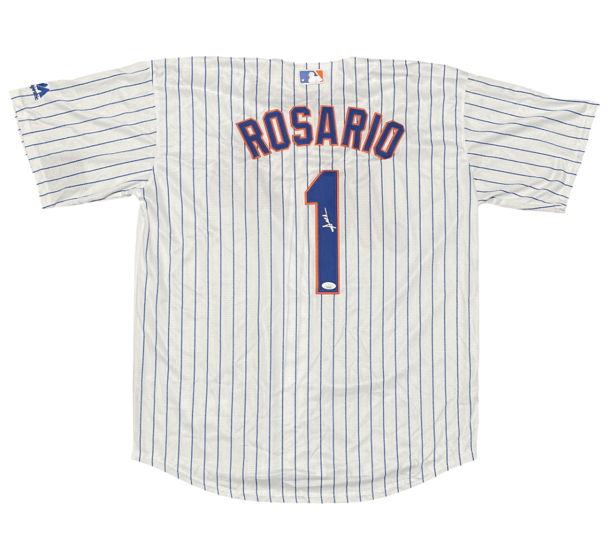 Amed Rosario Signed Autographed NY Mets Pinstripe Custom Replica Jersey JSA COA