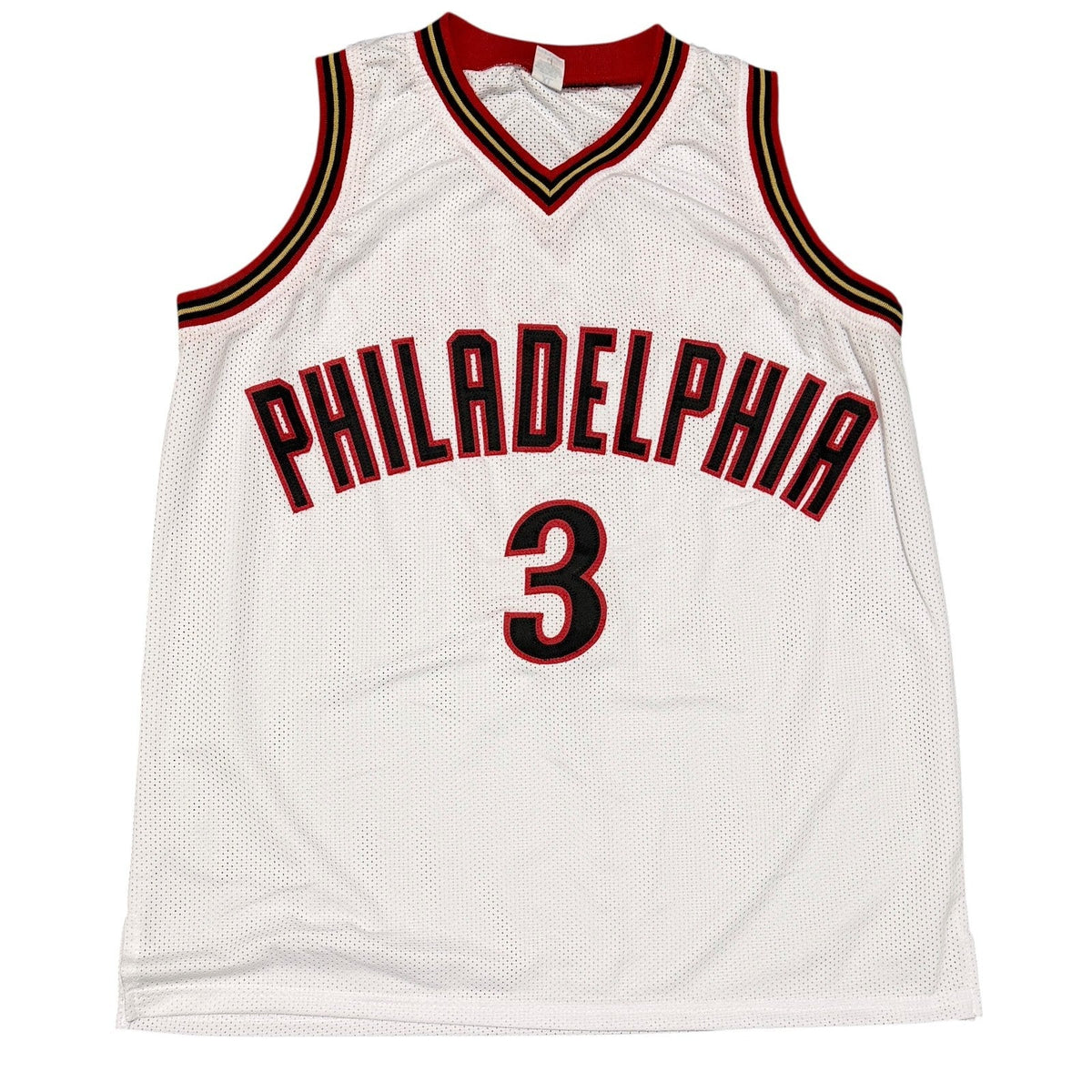 Allen Iverson Signed Philadelphia 76ers Custom White Jersey Beckett Wit BAS COA