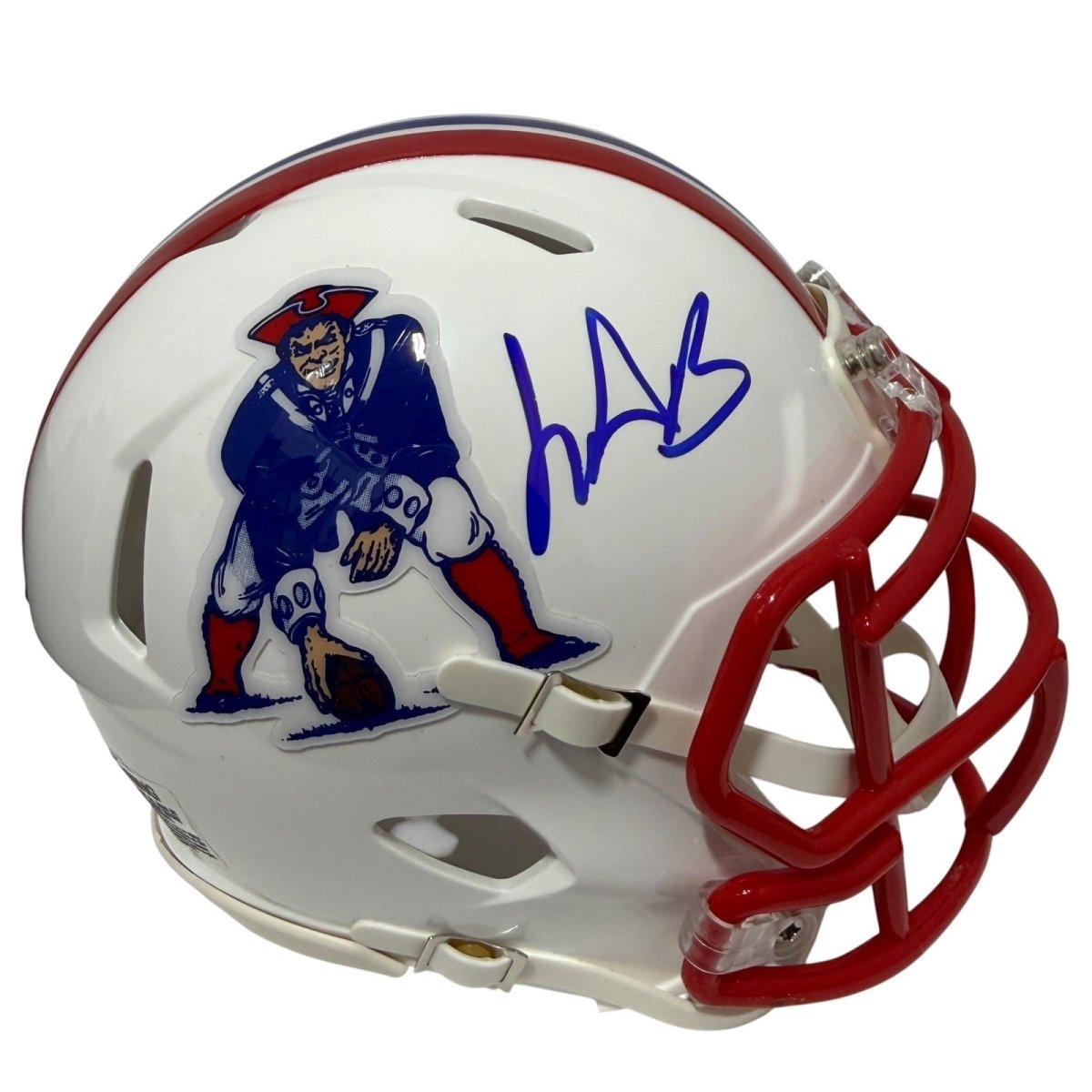 LeGarrette Blount Signed New England Patriots TB Mini Helmet JSA Witness COA