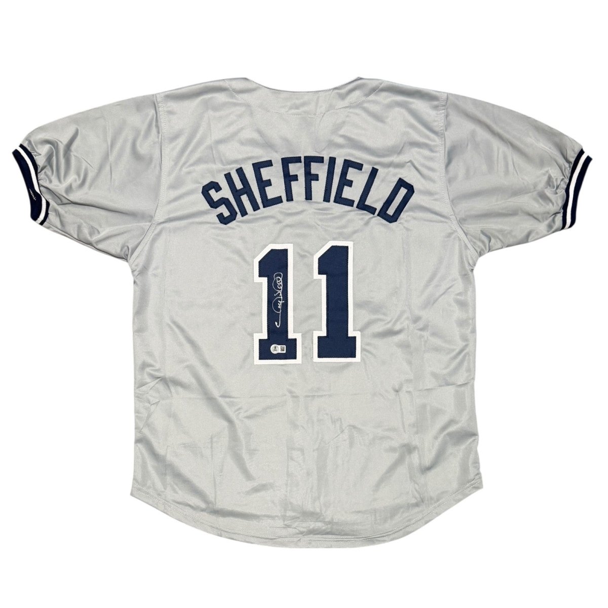 Gary Sheffield Signed New York Yankees Jersey Beckett Witness BAS COA