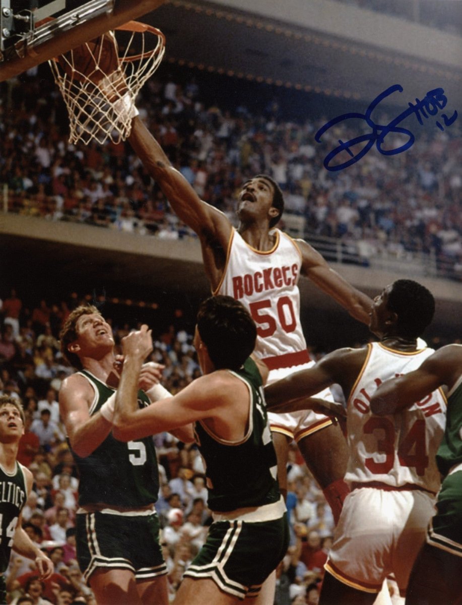 Ralph Sampson Signed Autographed Houston Rockets 8x10 Photo w HOF 12 LSCM COA #4