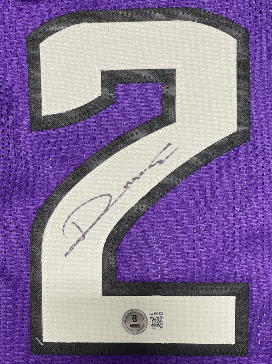 Vlade Divac Signed Sacramento Kings Custom Jersey Beckett Witness BAS COA