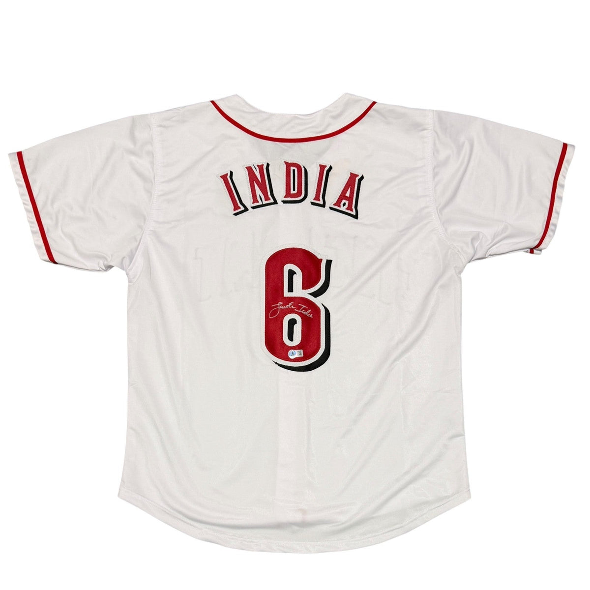 Jonathan India Signed Cincinnati Reds Custom Jersey Beckett Witness BAS COA
