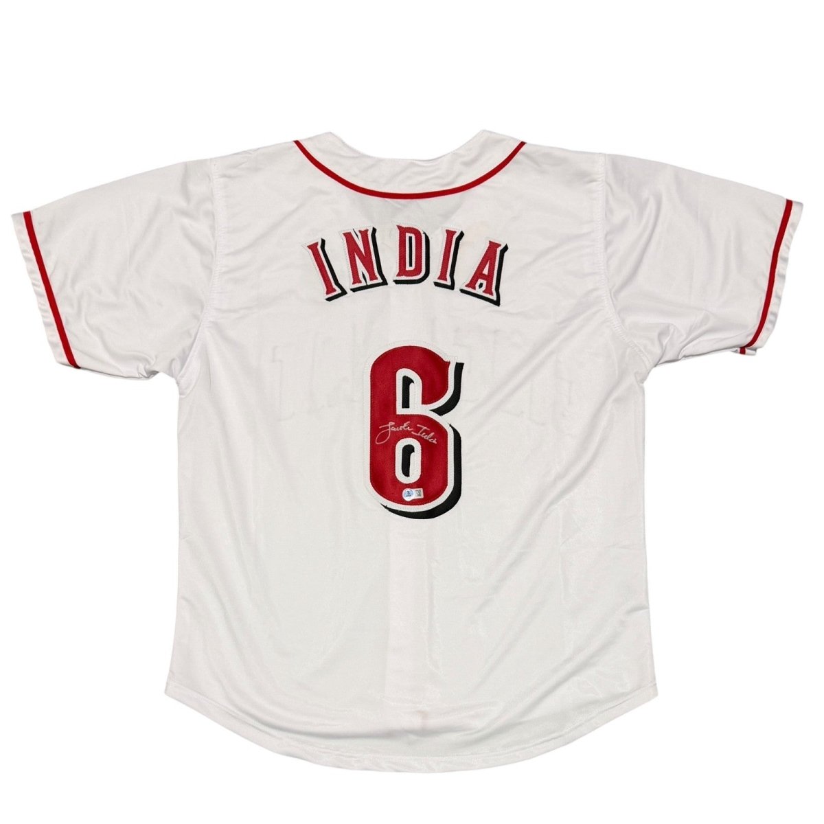 Jonathan India Signed Cincinnati Reds Custom Jersey Beckett Witness BAS COA