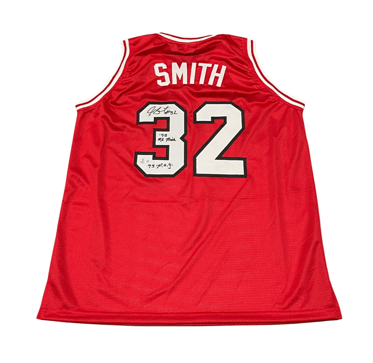 Joe Smith Signed Maryland Custom Jersey w/ 2 Ins Beckett Witness BAS COA