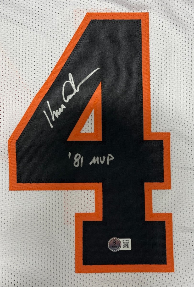 Ken Anderson Signed Bengals Custom Jersey w/ 81 MVP Beckett Witness BAS COA