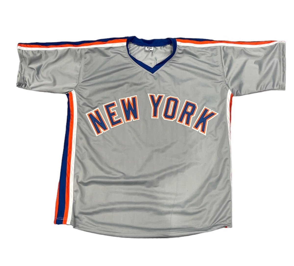 Randy Myers Signed NY Mets Custom Jersey w/ 1986 WS Champs Beckett BAS COA