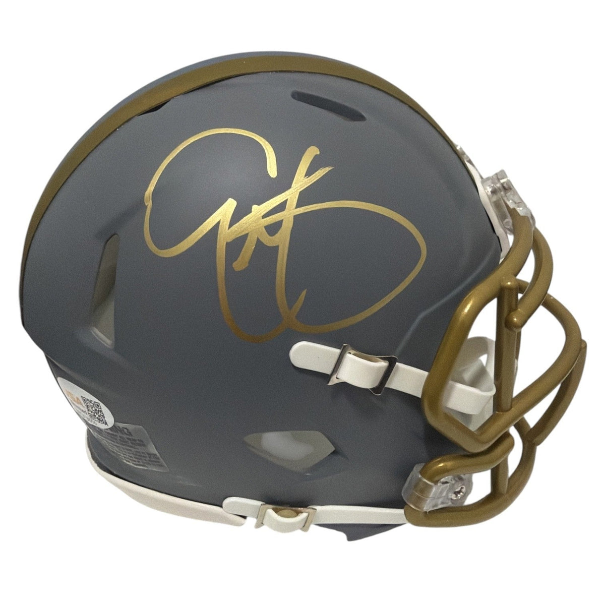 Eric Metcalf Signed Cleveland Browns Slate Mini Helmet JSA Witness COA