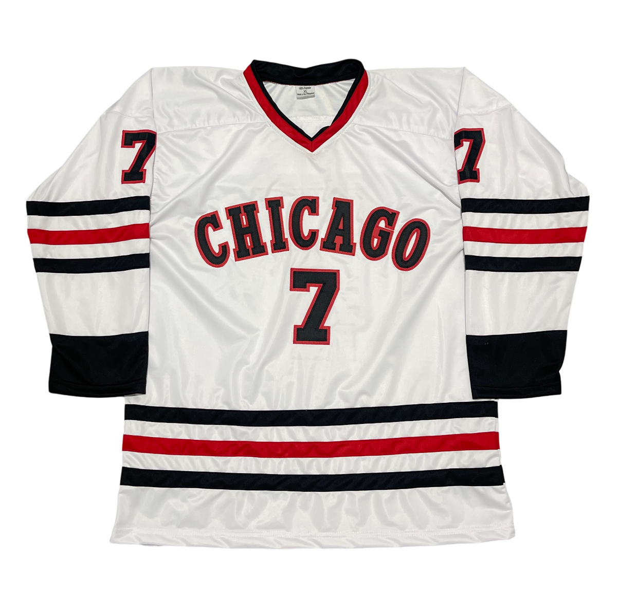 Chris Chelios Signed Chicago Custom Jersey w/ HOF 2013 Beckett Witness BAS COA