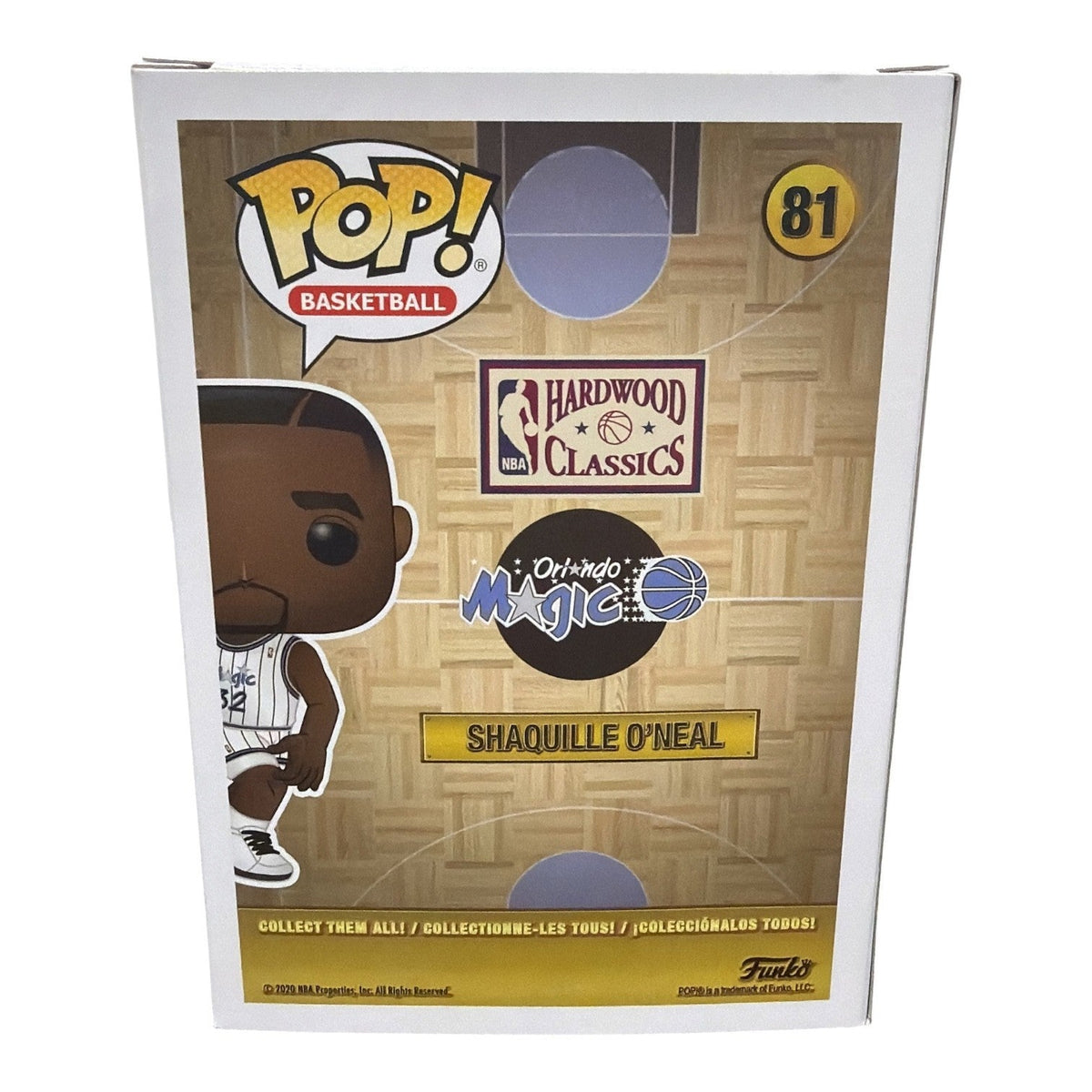 Shaquille O'Neal Signed Orlando Magic NBA HWC Funko Pop #81 JSA Witness COA Shaq