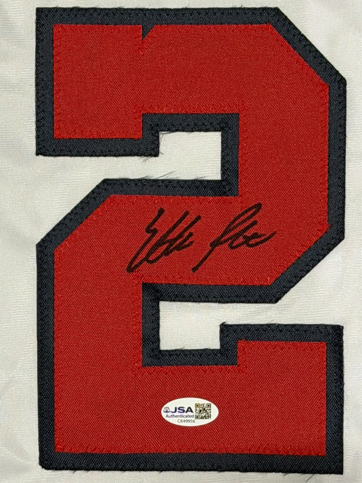 Ethan Petry Signed Autographed Washington Nationals Custom Jersey JSA COA