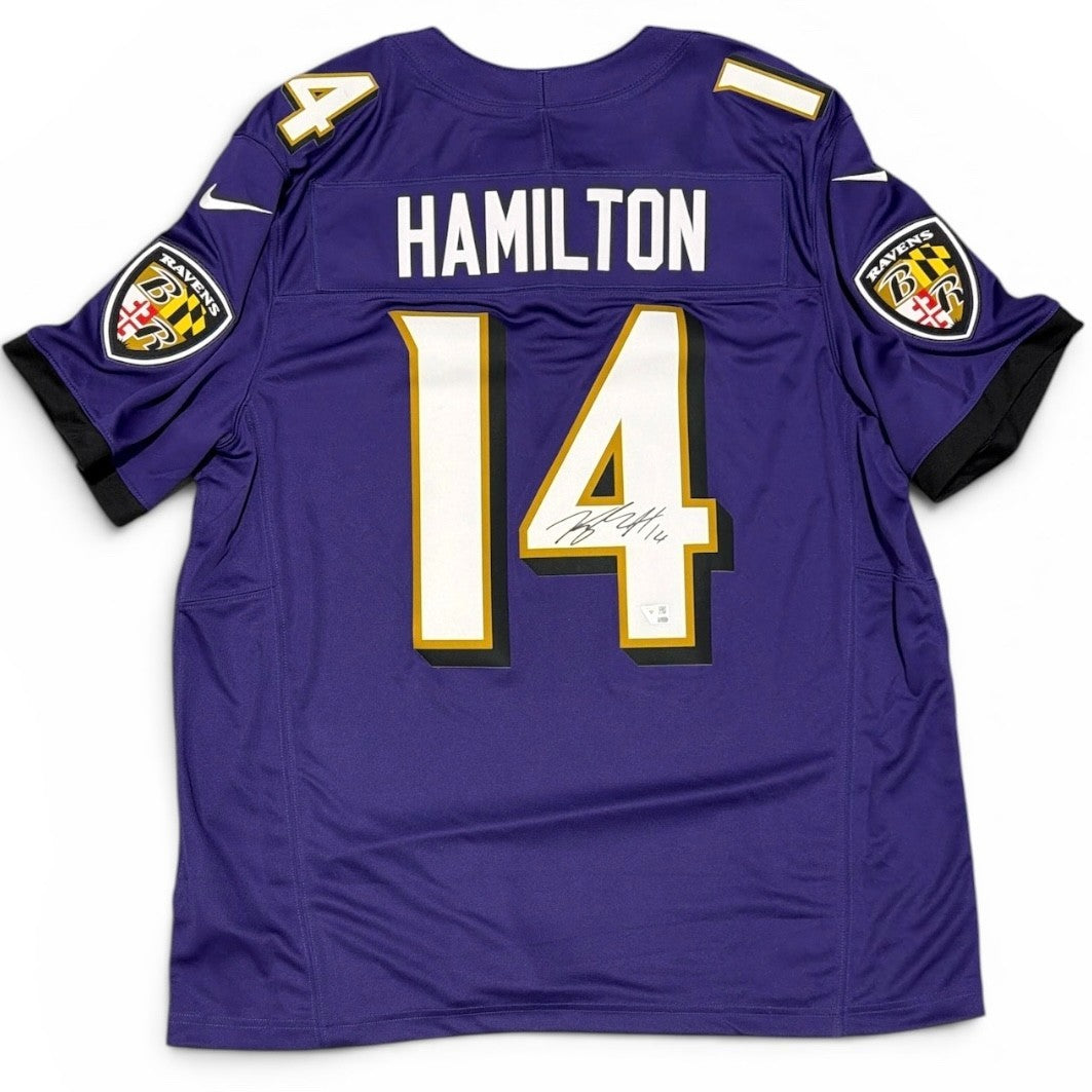Kyle Hamilton Signed Autographed Baltimore Ravens Nike Jersey FANATICS COA