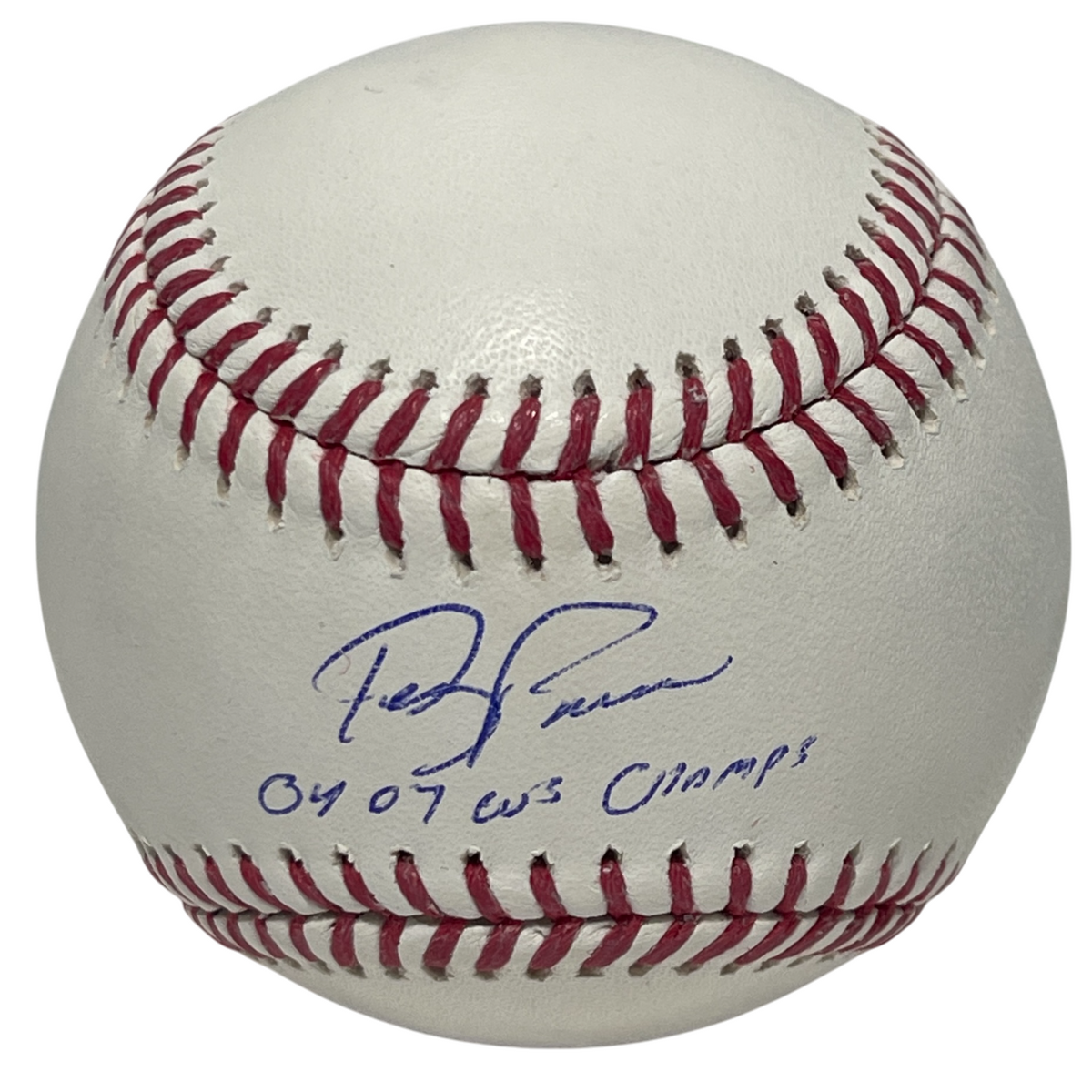 Terry Francona Signed ROMLB Baseball w/ 04 07 WS Champs Beckett Witness BAS COA