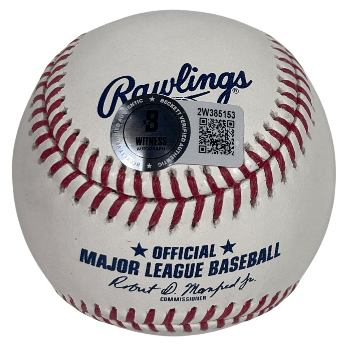Vince Coleman Signed Autographed ROMLB Baseball Beckett Witness BAS COA