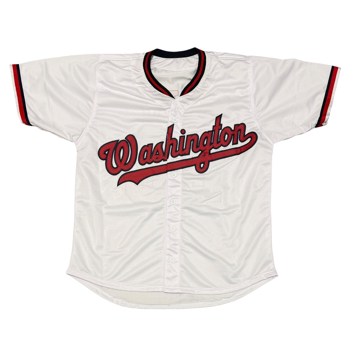 Ethan Petry Signed Autographed Washington Nationals Custom Jersey JSA COA