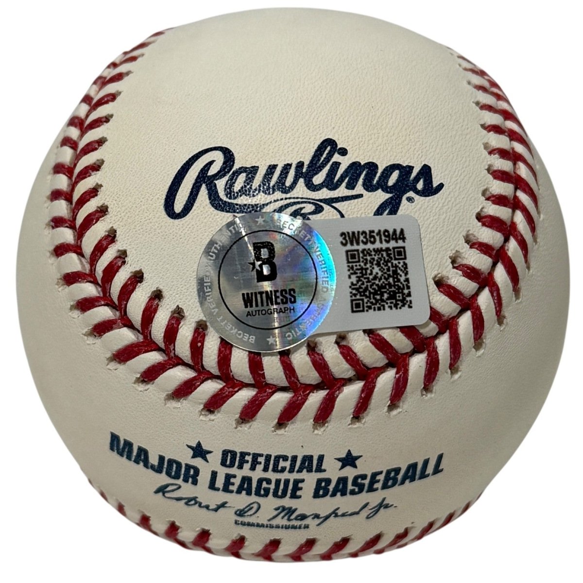 Wally Backman Signed ROMLB Baseball w/ 86 WSC Beckett Witness BAS COA