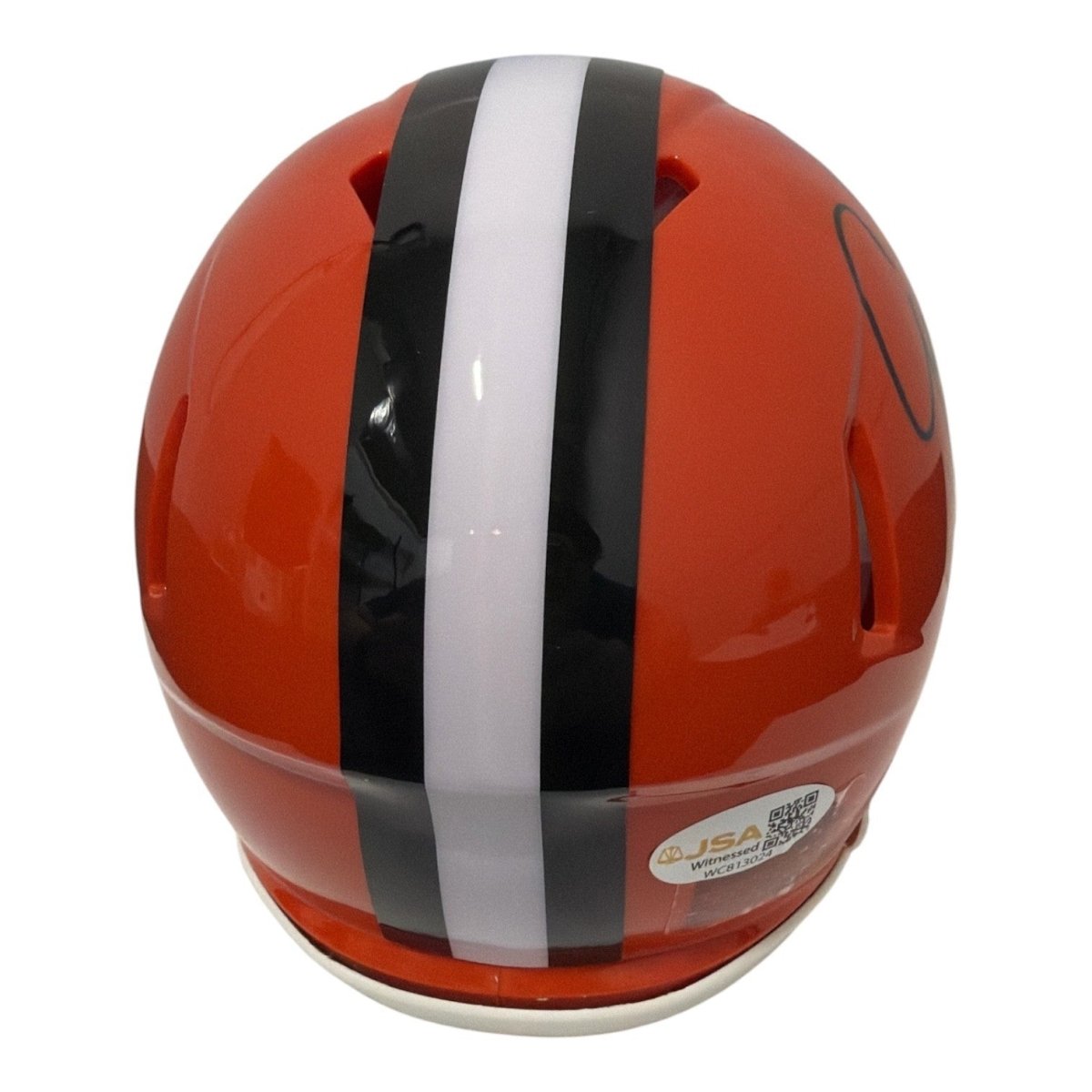 Eric Metcalf Signed Cleveland Browns TB Mini Helmet JSA Witness COA