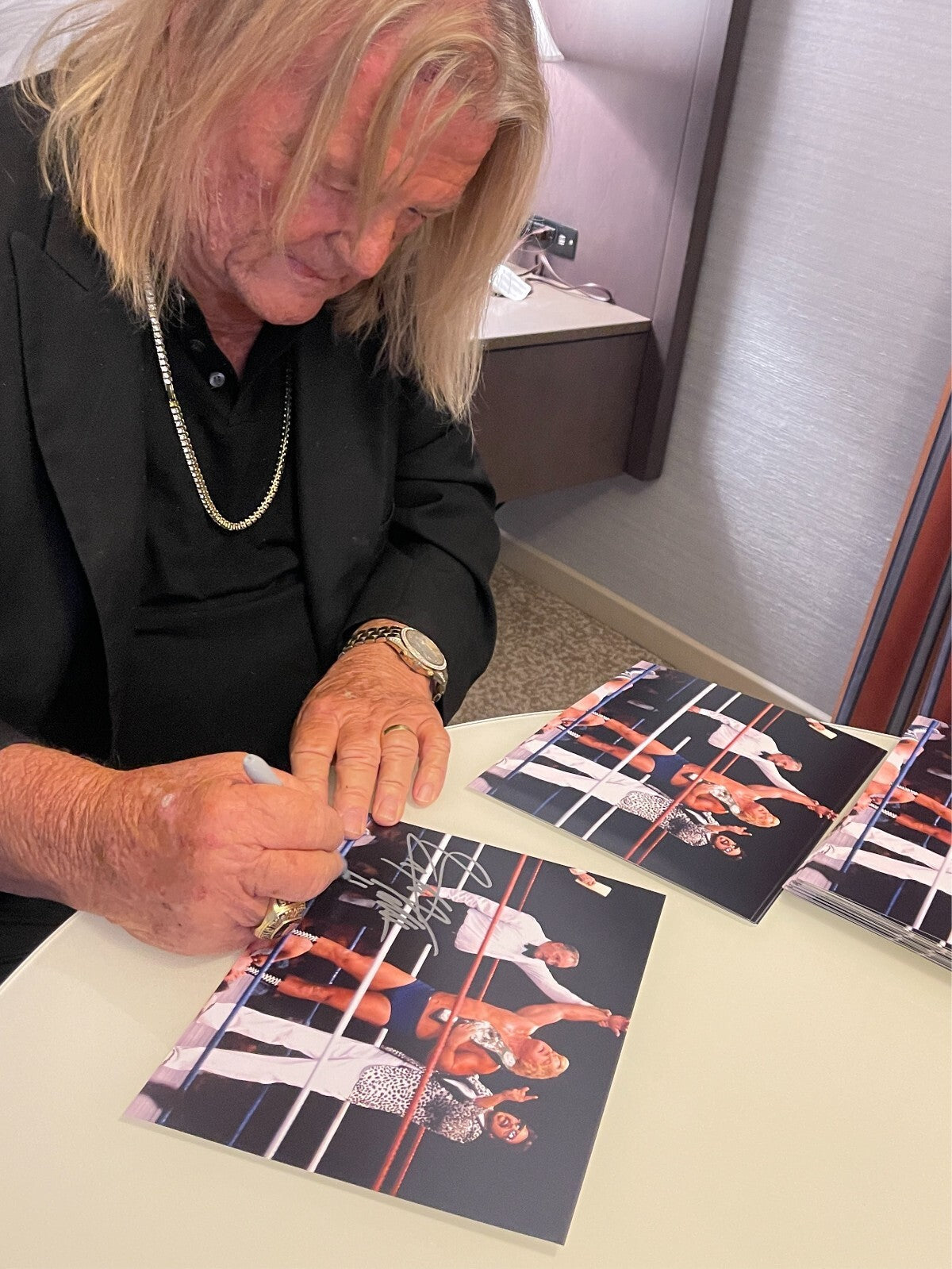 Greg "Hammer" Valentine &amp; Jimmy Hart Dual Signed 8x10 Photo w/ HOF LSCM COA #1
