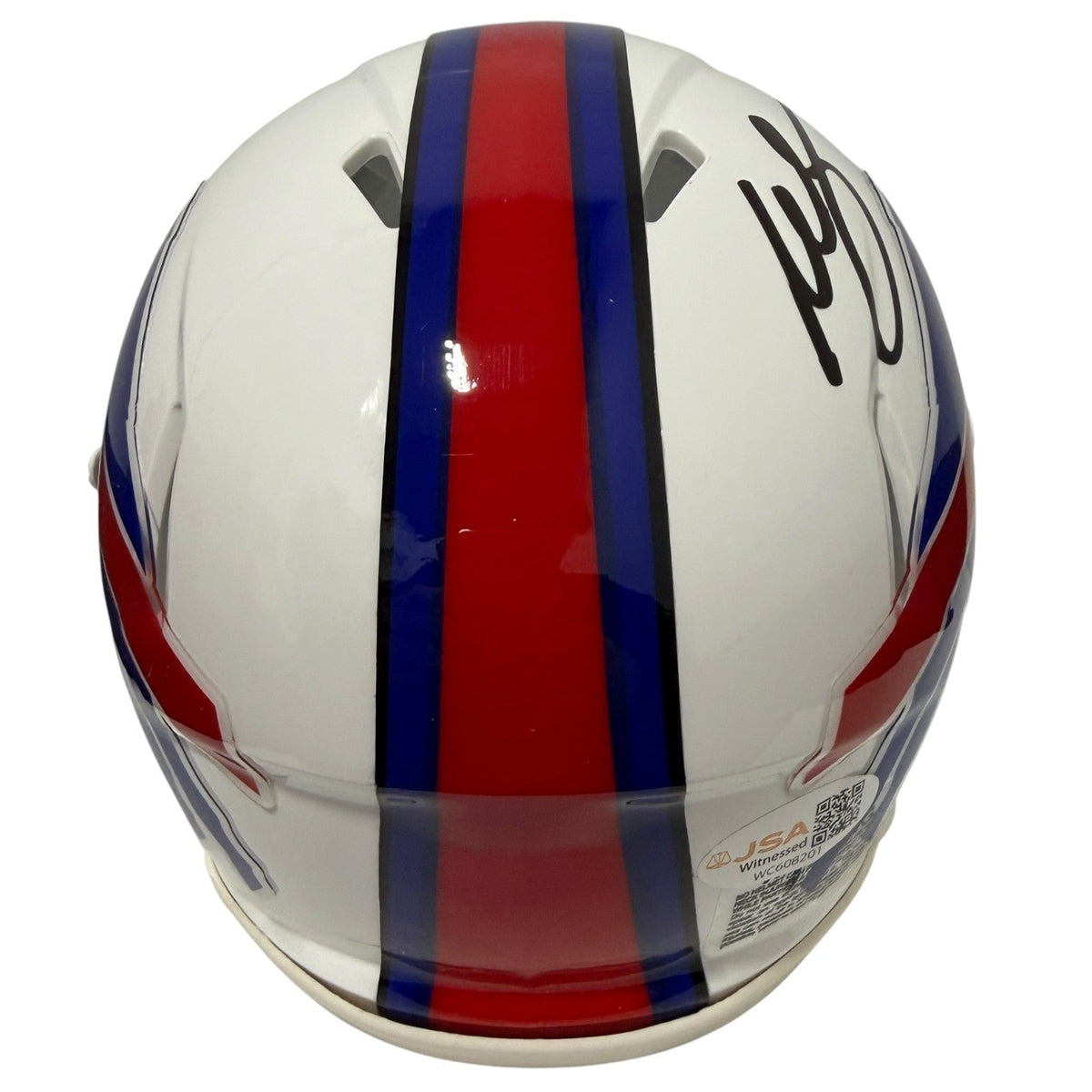 Willis McGahee Signed Buffalo Bills Speed Mini Helmet JSA Witness COA