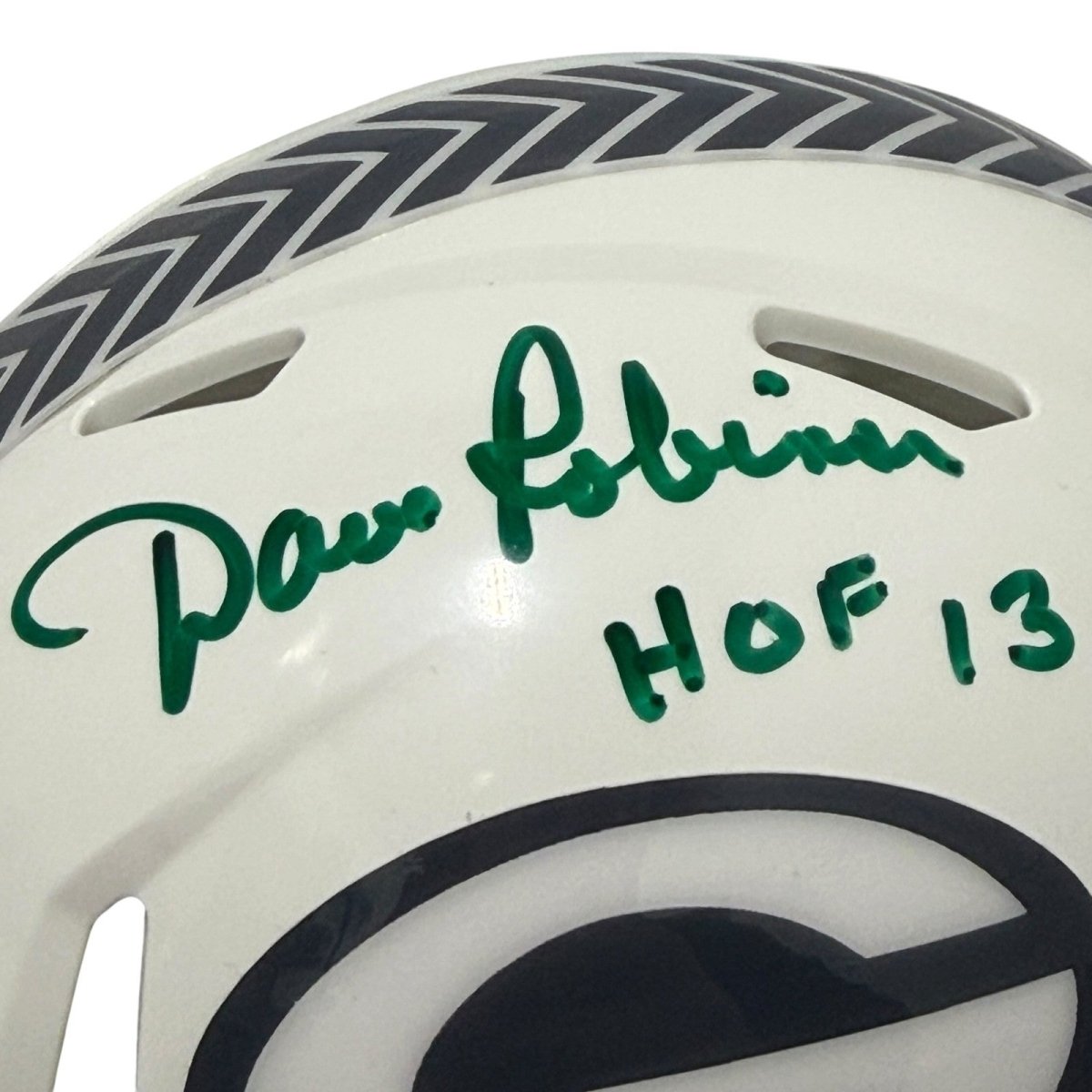 Dave Robinson Signed Packers Salute 24 Mini Helmet w/ HOF 13 JSA Witness COA