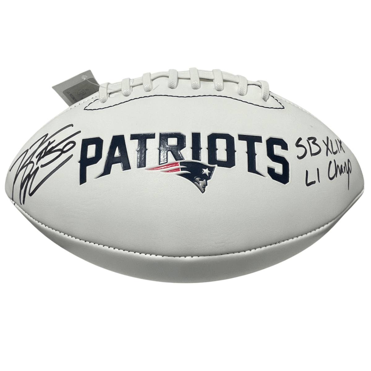 Rob Ninkovich Signed Patriots White Football SB XLIX LI Champ Beckett W BAS COA