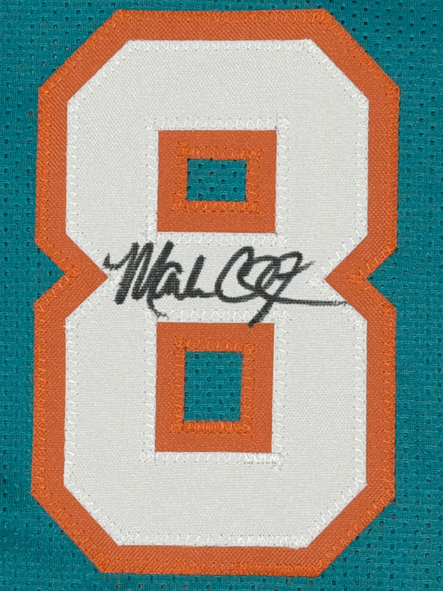 Mark Clayton &amp; Mark Duper Signed Marks Brothers Dolphins Custom Jersey JSA W COA