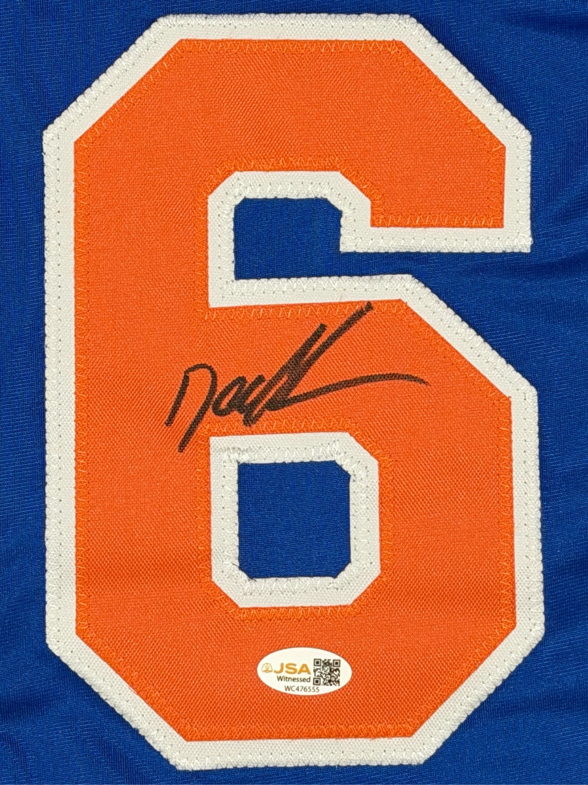 Doc Gooden Signed Autographed New York Mets Custom Jersey JSA Witness COA