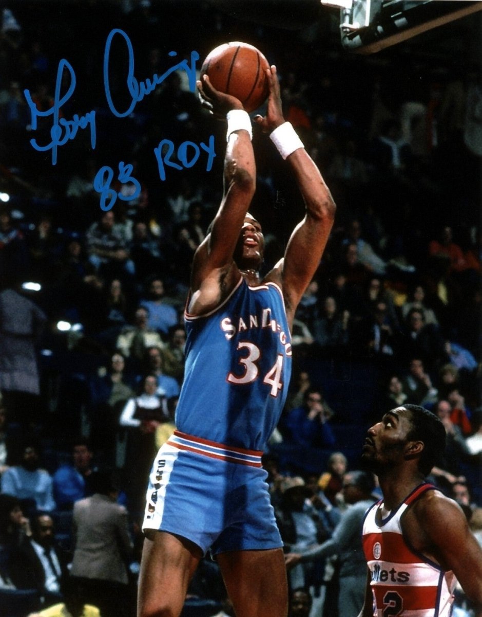 Terry Cummings Signed San Diego Clippers 8x10 Photo w/ 83 ROY LSCM COA #2