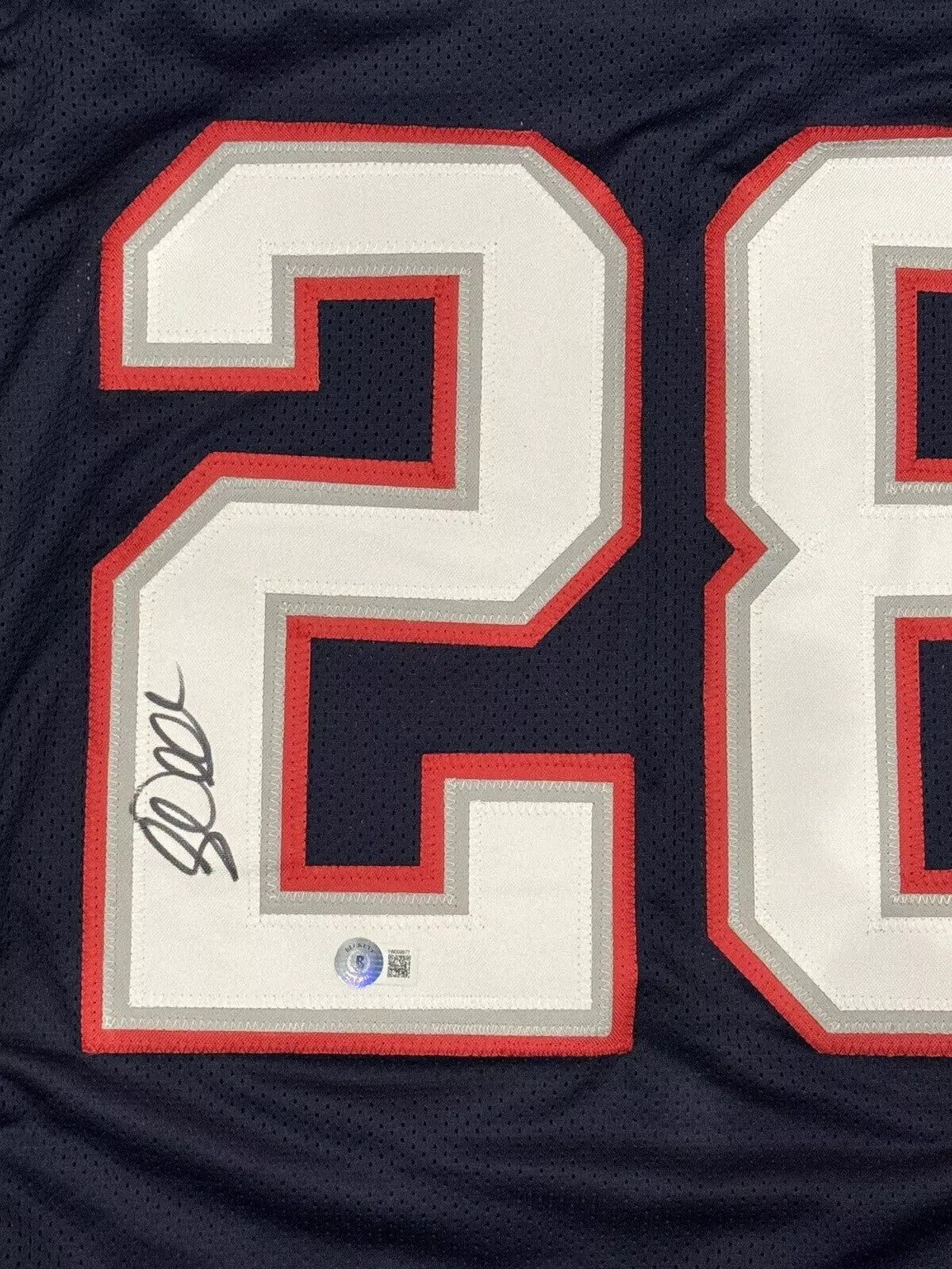 Corey Dillon Signed New England Patriots Custom Jersey Beckett Witness BAS COA