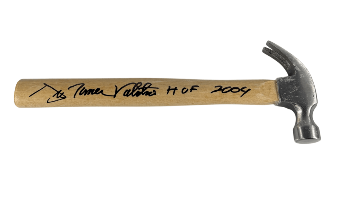 Greg Valentine Signed Auto 7oz Hammer WWE HOF 2004 2x Insc. Beckett Wit BAS COA