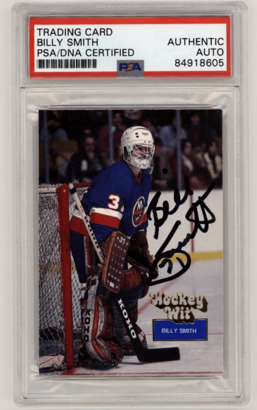 Billy Smith 1994-95 Hockey Wit #95 Signed PSA Authentic Auto Islanders HOF