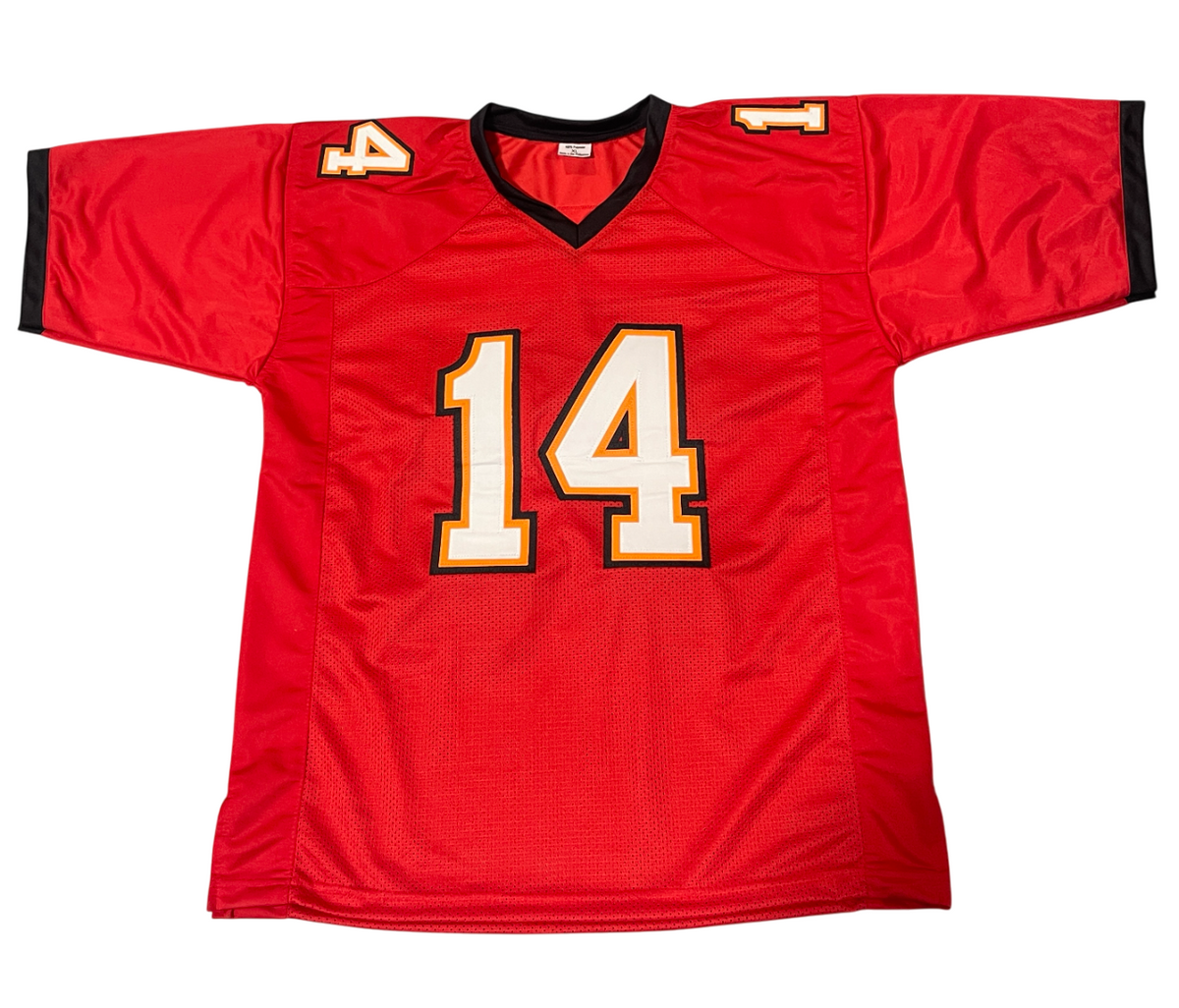 Brad Johnson Signed Tampa Bay Buccaneers Custom Jersey Beckett Wit BAS COA