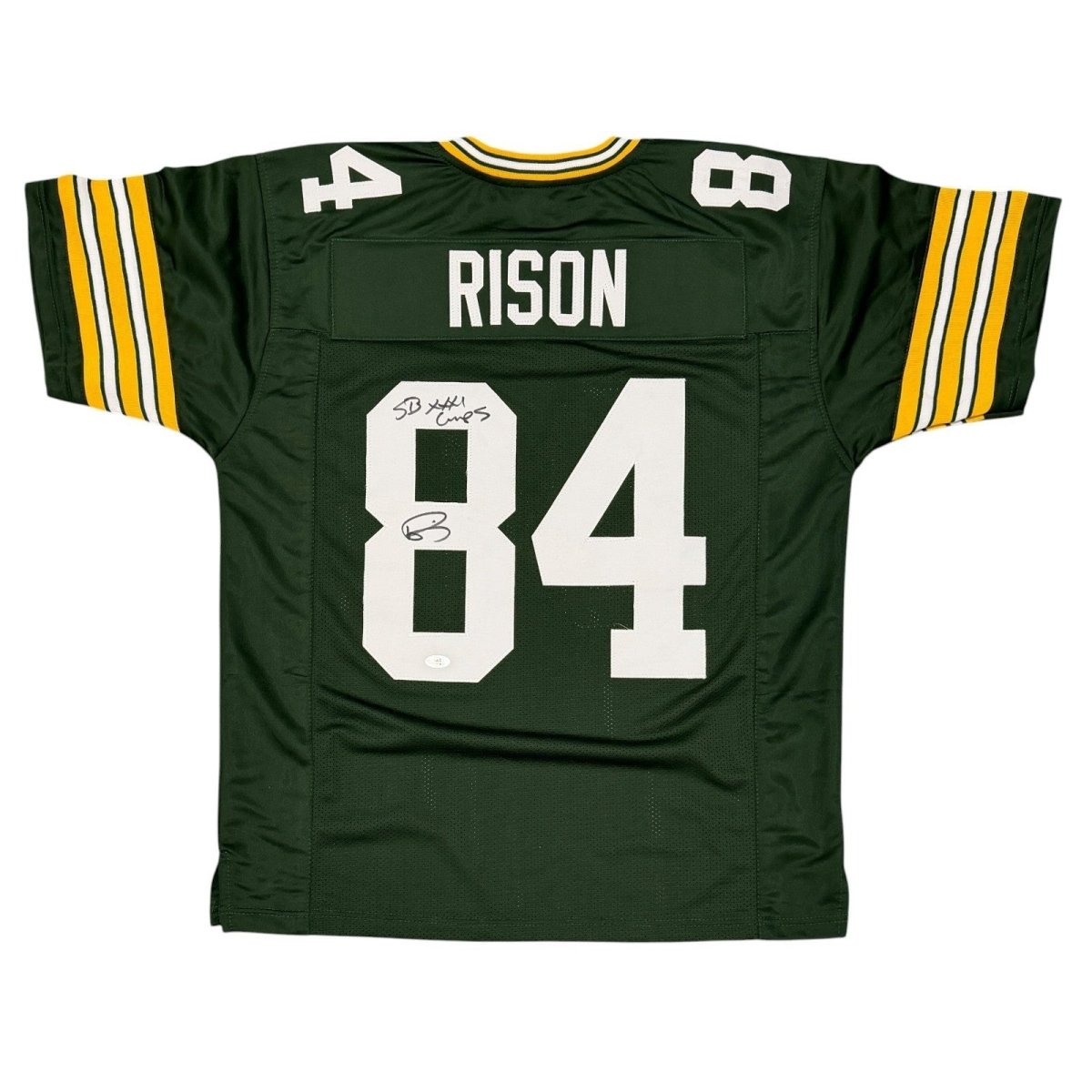 Andre Rison Signed Packers Custom Jersey w/ SB XXXI Champ JSA Witness COA