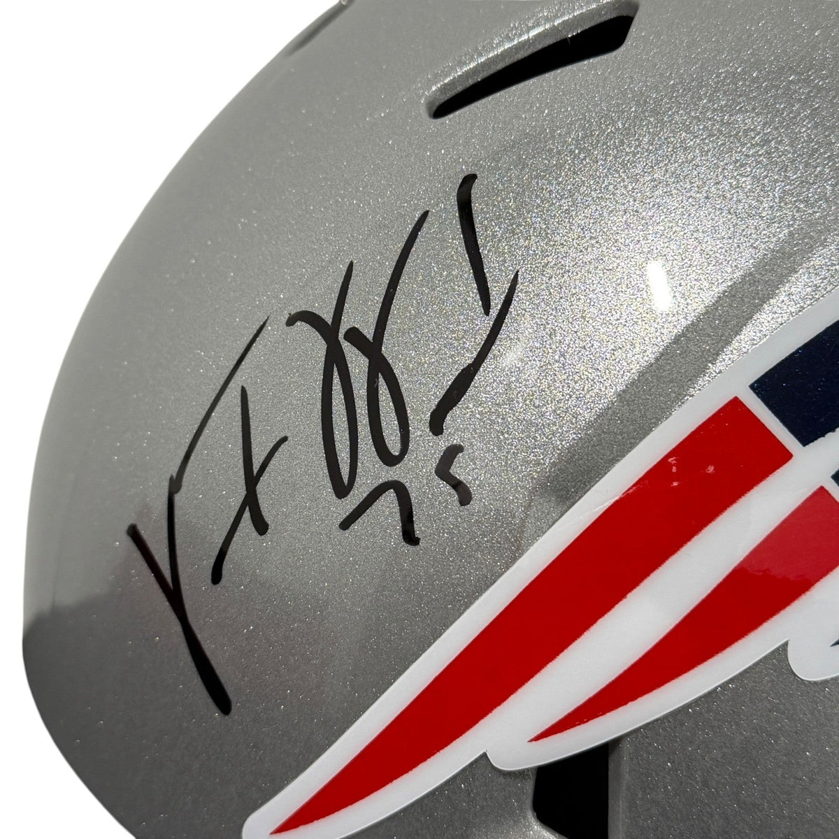 Vince Wilfork Signed Patriots Speed FS Full Size Helmet w/ SB Insc JSA W COA