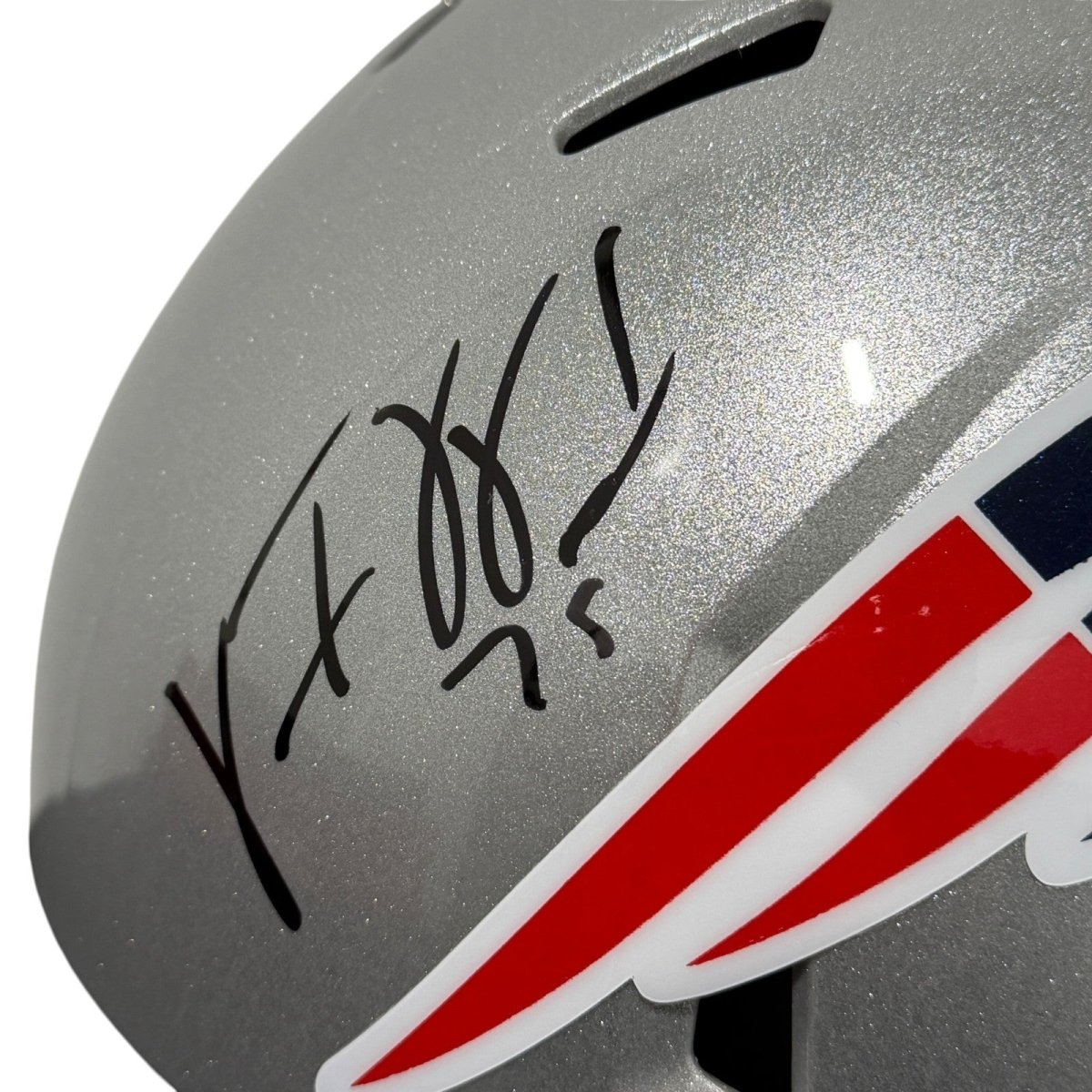 Vince Wilfork Signed Patriots Speed FS Full Size Helmet w/ SB Insc JSA W COA