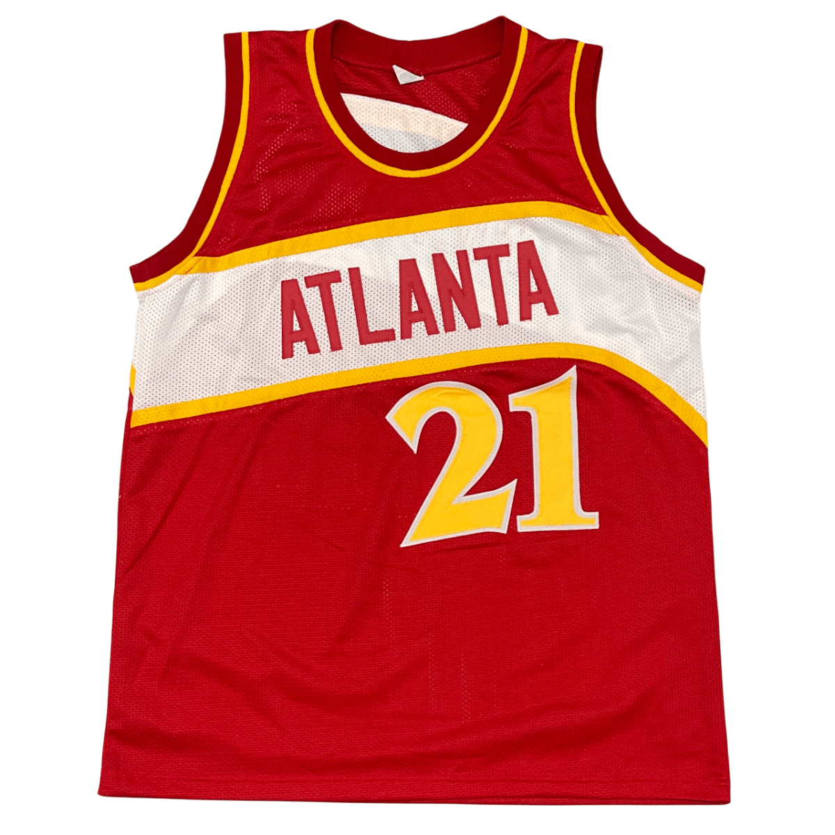 Dominique Wilkins Signed Atlanta Hawks Custom Red Jersey JSA COA
