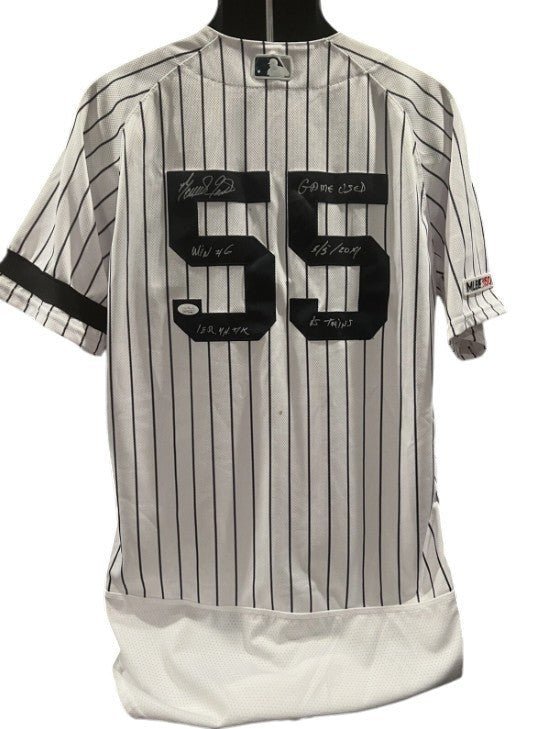 Domingo German Signed Auto Game Used Yankees 2019 Jersey JSA COA Fanatics MLB