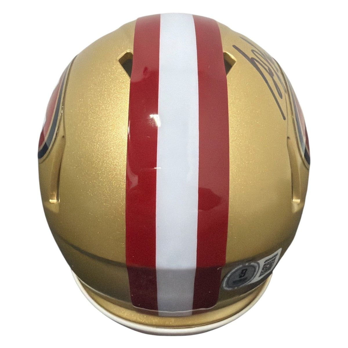 Garrison Hearst Signed San Francisco 49ers Mini Helmet Beckett Witness BAS COA