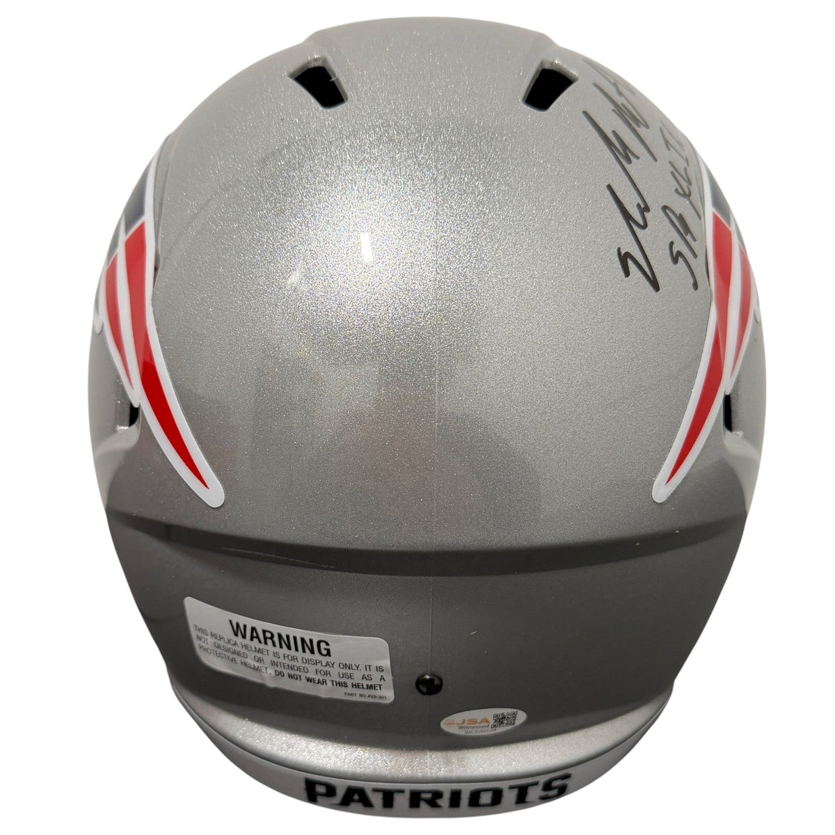 Malcolm Butler Signed Patriots Speed FS Full Size Helmet w/ Rare Inscs JSA W COA