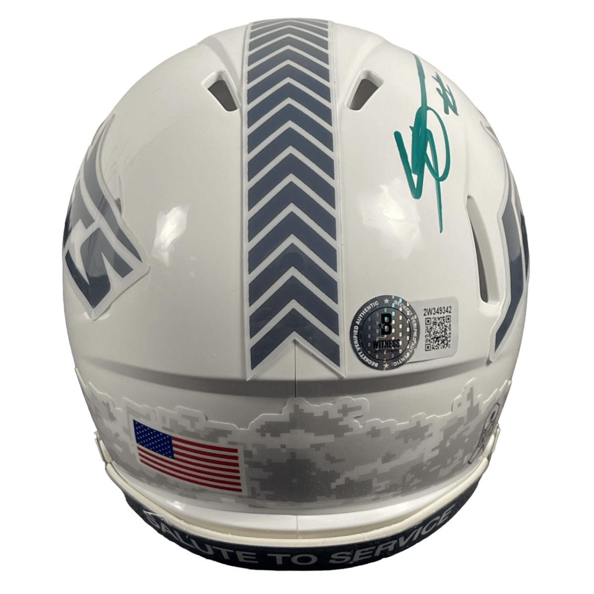 Sauce Gardner Signed New York Jets 24 Salute Mini Helmet Beckett Wit BAS COA