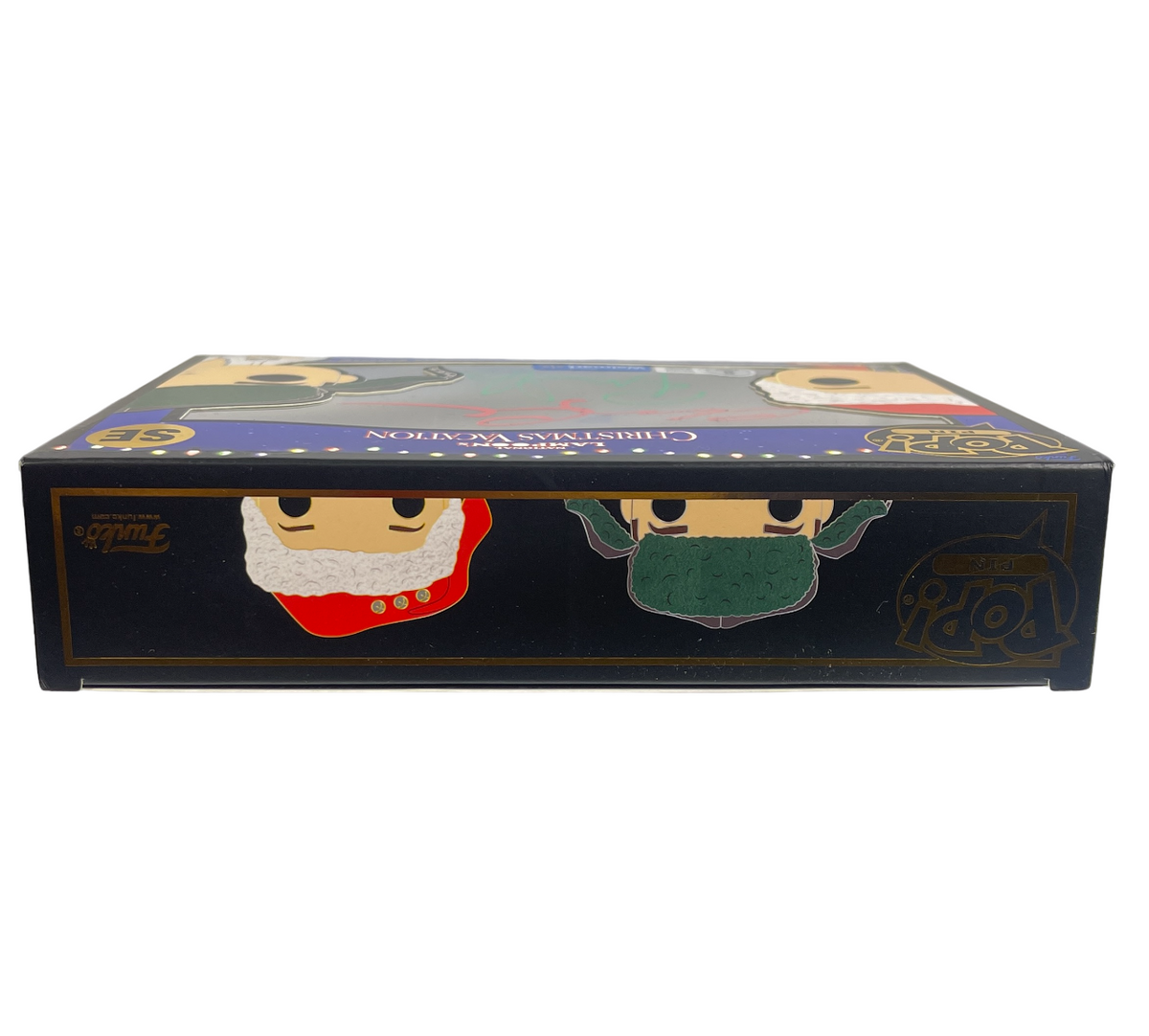 Chevy Chase &amp; Randy Quaid Signed Auto Vacation Funko Pop Pins Beckett BAS W COA