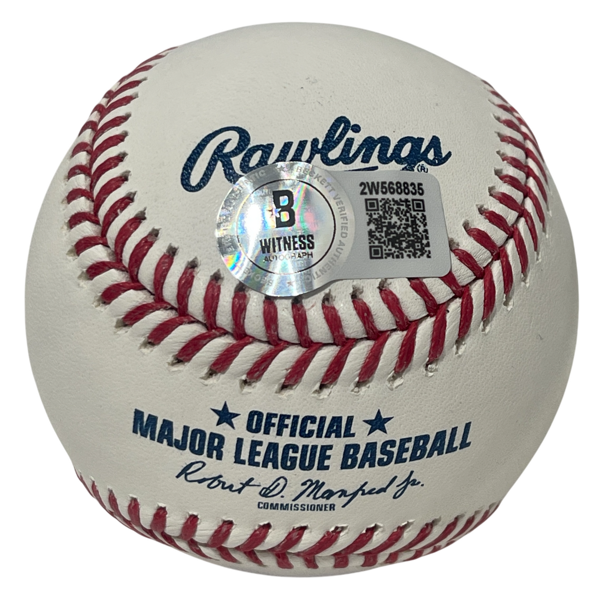 Rick Monday Signed Autographed ROMLB Baseball Beckett Witness BAS COA